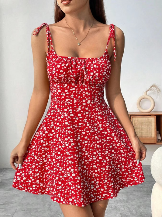 Elegant Vacation Style Backless Dress
