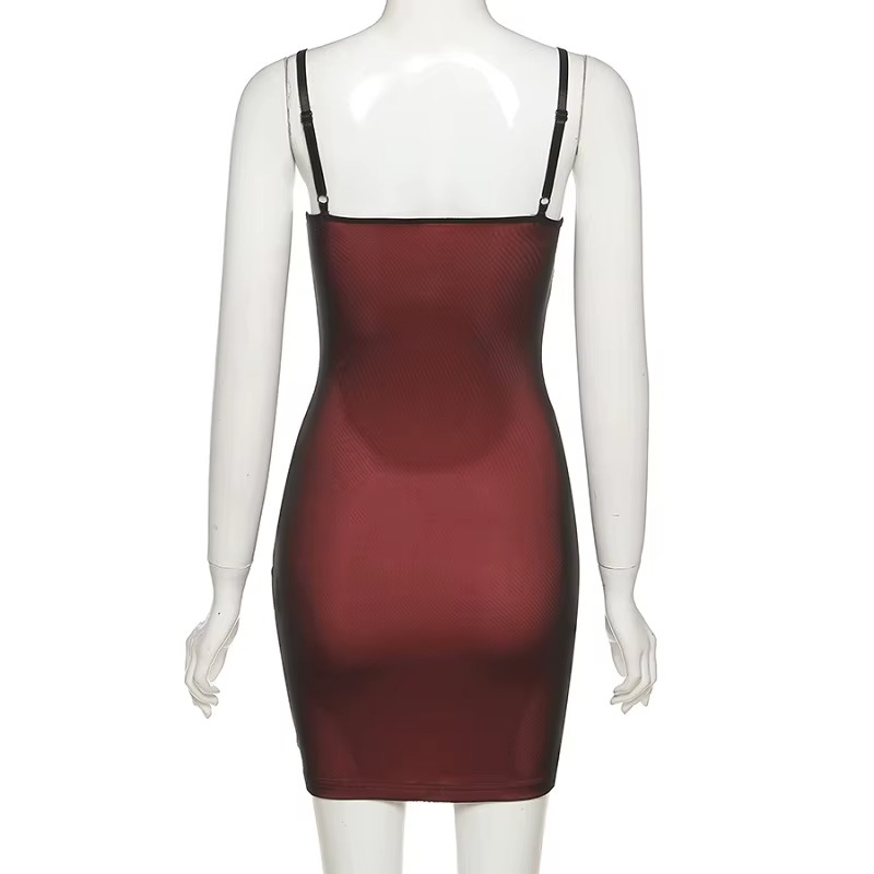 Mesh Double Layer Sexy Skinny Dress