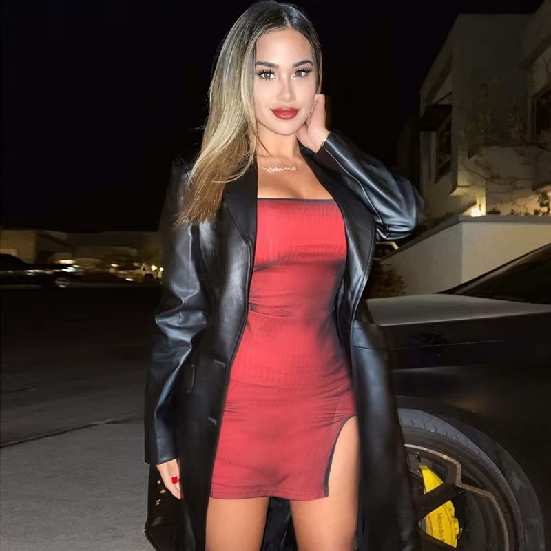 Mesh Double Layer Sexy Skinny Dress