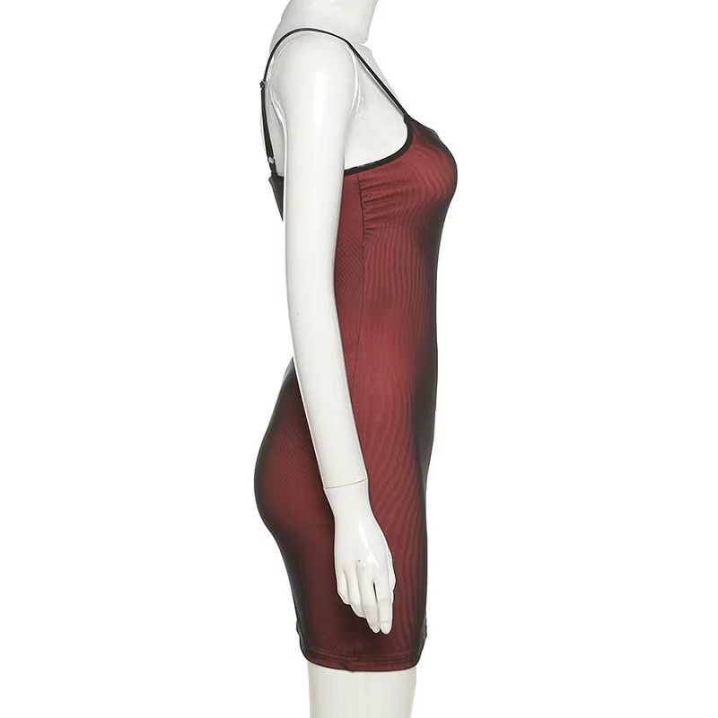 Mesh Double Layer Sexy Skinny Dress