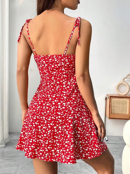 Elegant Vacation Style Backless Dress